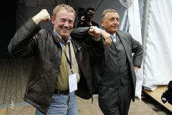 Festiwal Filmu i Sztuki DWA BRZEGI 2007 - Daniel Olbrychski i Ji�� Menzel (fot. Grzegorz Kondek)